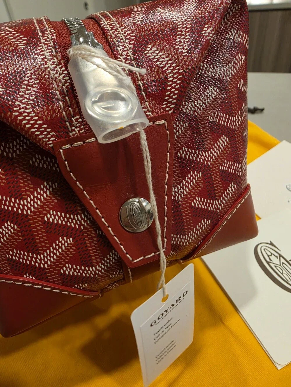 Goyard Red Toiletry Pouch